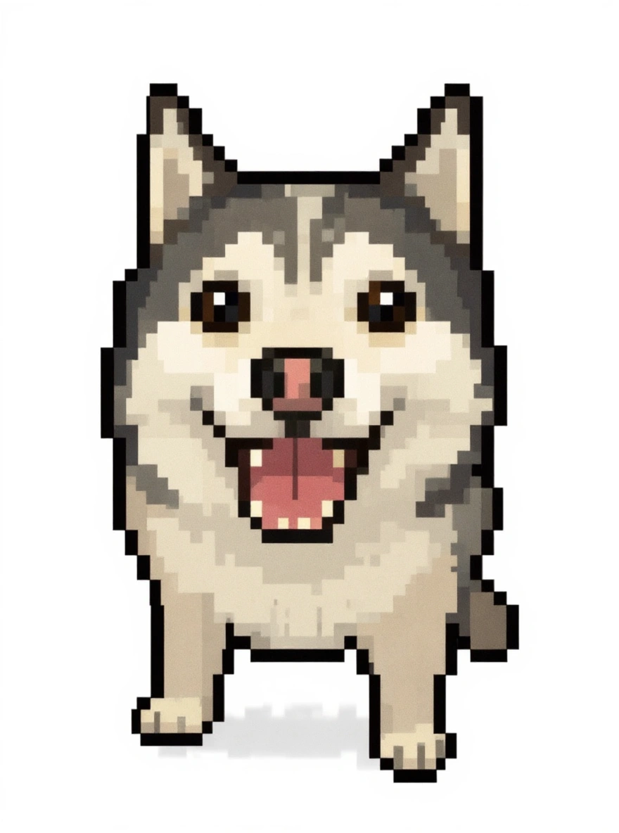 Shadow the Siberian Husky as Kawaii Chibi