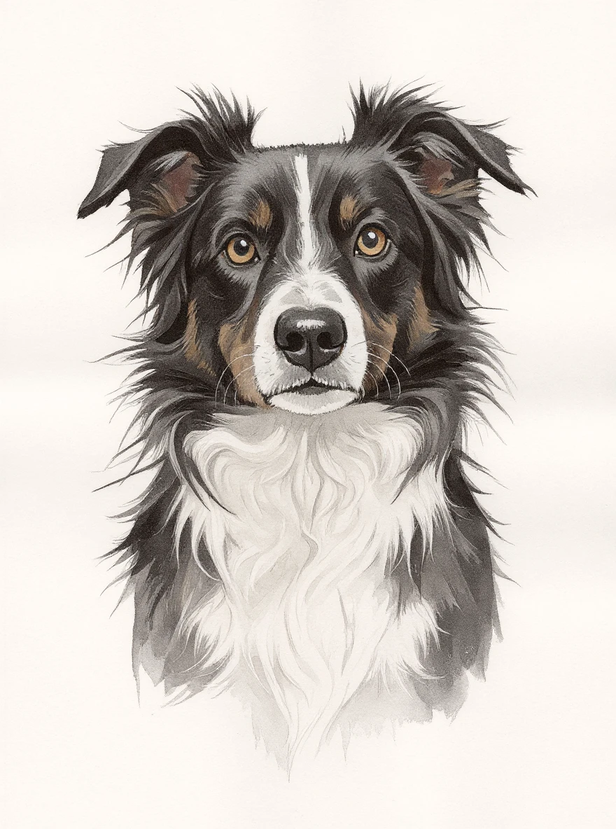 Ink Wash Headshot